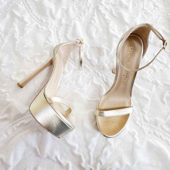 Stuart Weitzman Nudistcurve Hollywood Sandal Size 8.5 - Picture 2 of 10